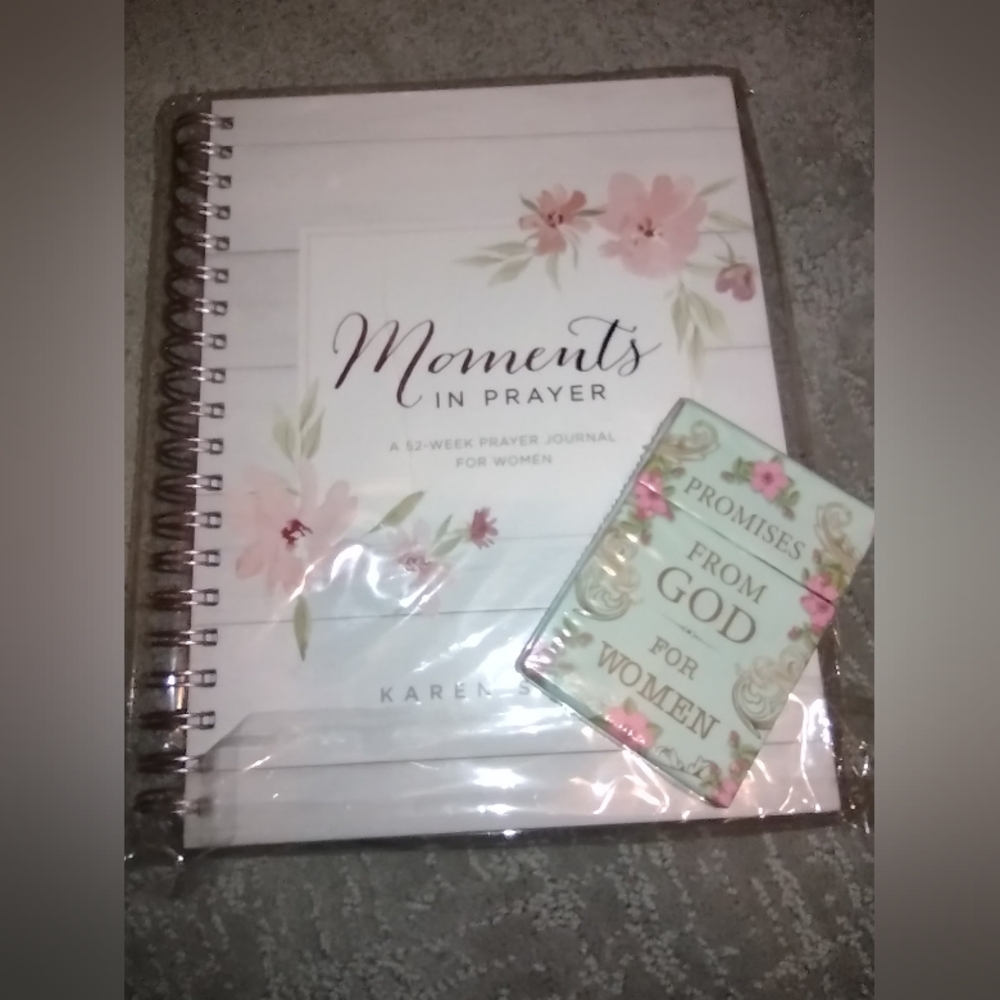 🆕 Large Journal, Moments in Prayer & 101 Inspiration Cards 2 Pc Gift Set